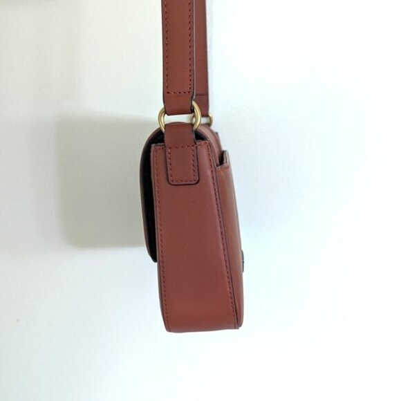 Like New Vince Camuto Renly Leather Crossbody  9"L x 6 1/2"H x 3"D - Picture 6 of 11